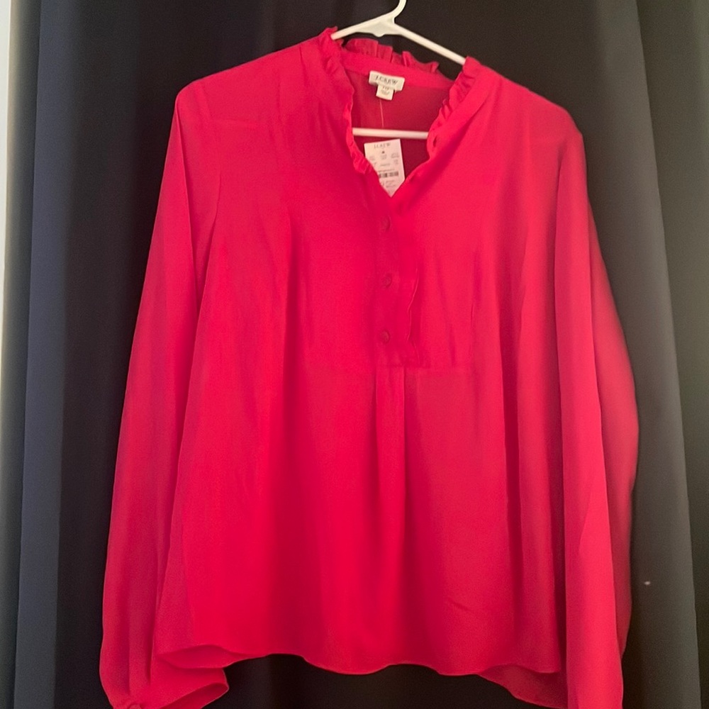 NWT J.Crew pink blouse